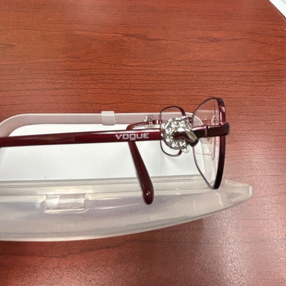 New Vogue Eyeglass Frame Metallic Red - Picture 6 of 7